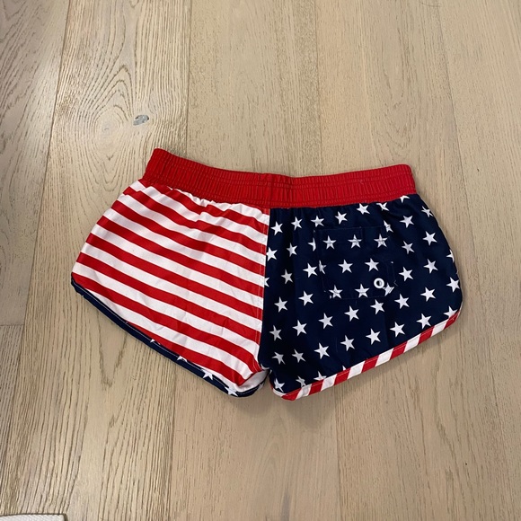 World Calhoun American Flag Swim Shorts Size Small - Picture 3 of 4